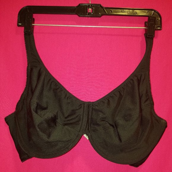 Fruit of the Loom -  Black Full Figure Fit for Me Underwire 44D Bra - Picture 1 of 3